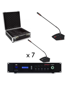 Pack système audioconférence UHF 8 postes