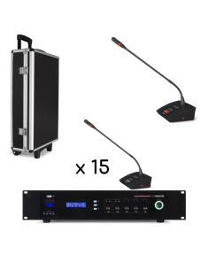 Pack système audioconférence UHF 16 postes