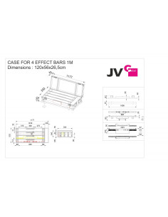 CASE FOR 4 EFFECT BARS 1M 2