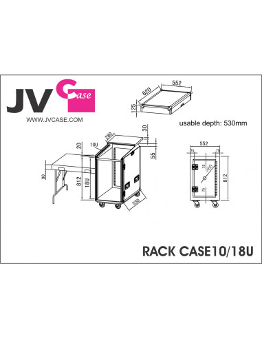 RACK CASE 10/18U