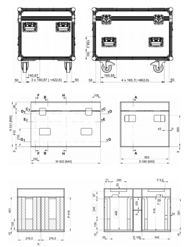 Touring Case 4x Focus 4Z/5Z/Beam