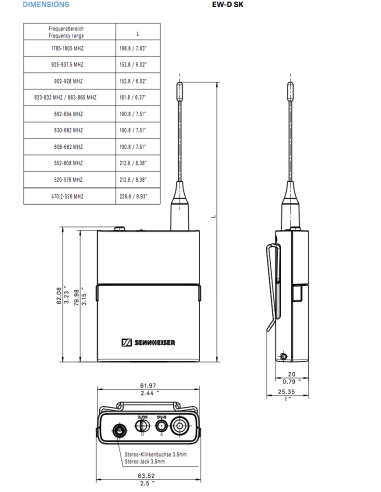 EW-D ME2/835-S SET Combo Set
