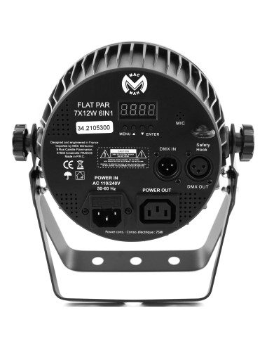 FLAT PAR 7X12W 6IN1