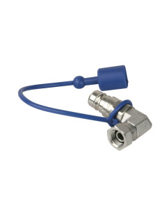 CO2 90° 3/8 to Q-lock Adapter male