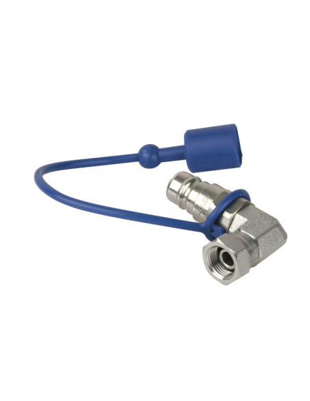 CO2 90° 3/8 to Q-lock Adapter male