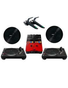 Pack: 2 x PLX-500K + DJM-S5 + Vinyles Serato + Concorde...