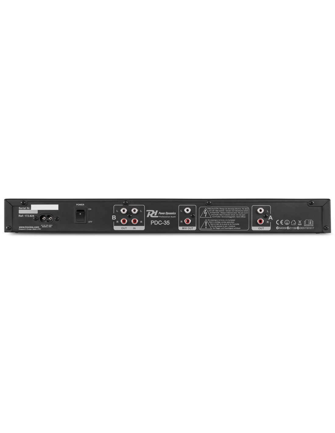 Tuner numérique Power Dynamics PDC-40 DAB - Lecteur USB/MP3, Bluetooth, écran LCD - TV Son Photo