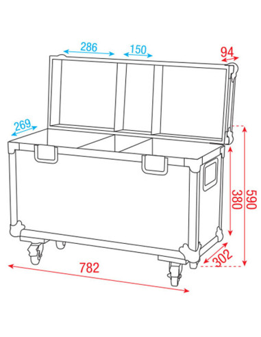 Flight Case pour 2 x Phantom 65
