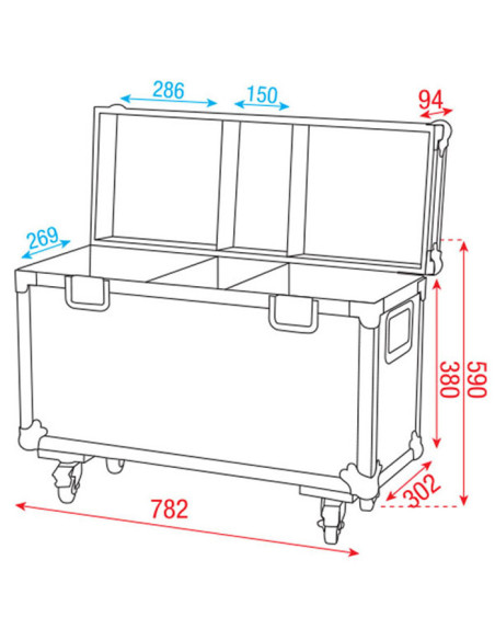 Flight Case pour 2 x Phantom 65