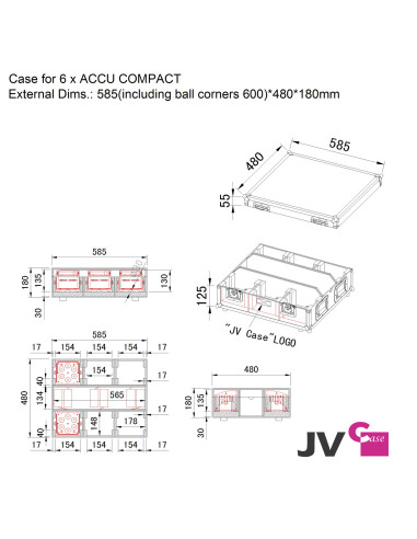 CASE FOR 6 x ACCU-COMPACT