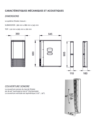 ES 1002 + Housses 