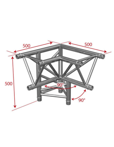 Stand Alu 4 X 4 X H 2,5 mètres