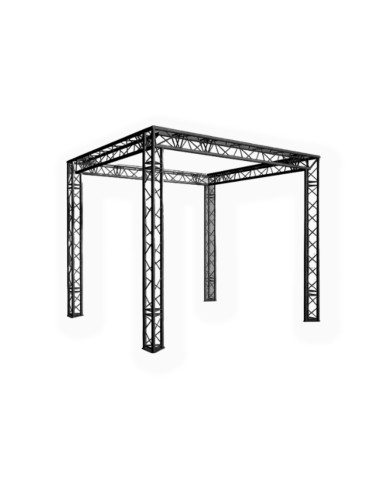 Stand Alu (finition noir) 4 X 4 X H 2,5 mètres