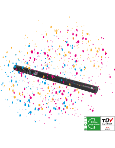 Canon manuel 50 cm à confettis multicolore