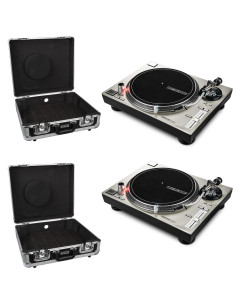 2 x  RP 7000 MK2 SILVER + TT-CASE