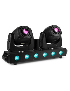 BeamZ - Barre double lyre motorisée + LED - FUZE TWIN BAR SPOT - Terre de Son