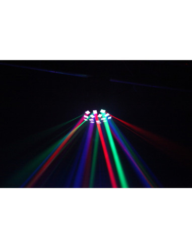 Pack 2 x effets LEDs + machine à fumée
