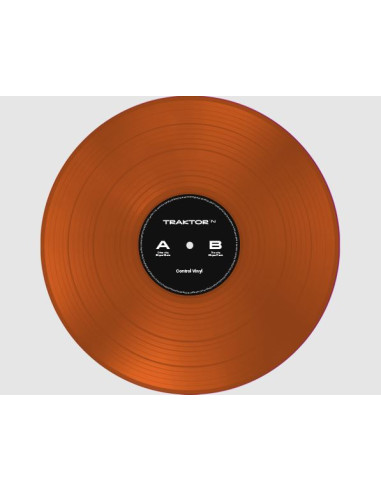 Traktor Control Vinyl Orange Transparent