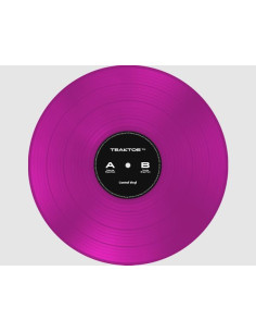 Traktor Control Vinyl Neon Pink Transparent