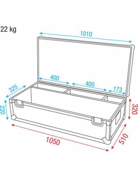 Showtec - Case for 8x Octostrip - Terre de Son