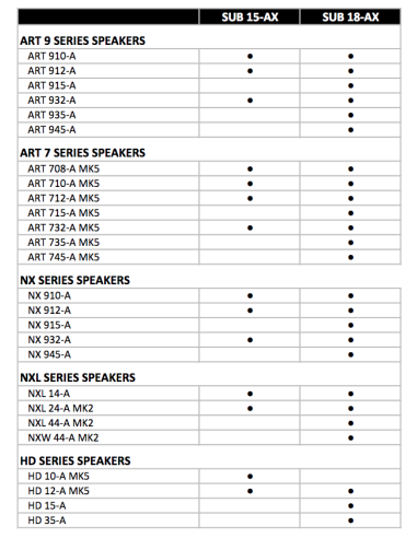 SUB 18-AX W