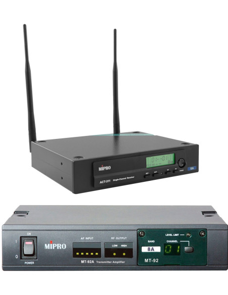 PACK ANALOGIQUE MIPRO RECEPTEUR ACT-311-II + EMETTEUR MT 92A - Terre de Son