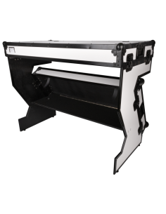 Table DJ en forme de Z blanche 2