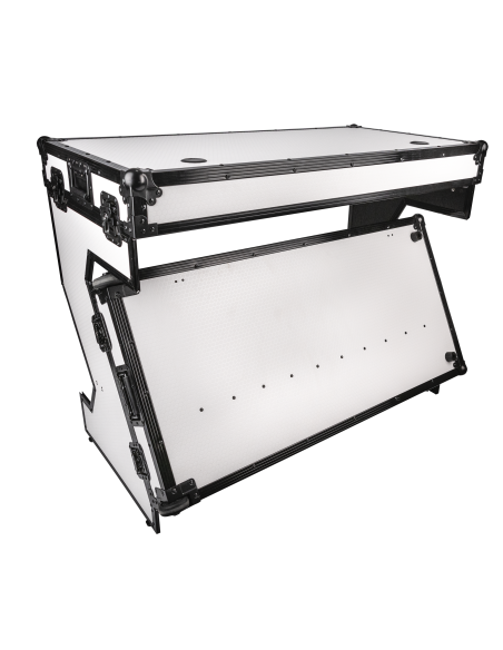 Table DJ en forme de Z blanche