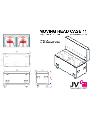 JV CASE - MOVING HEAD CASE 11 - Terre de Son