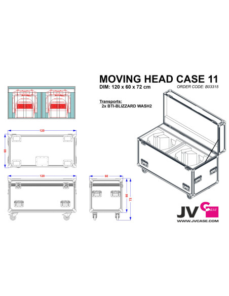 JV CASE - MOVING HEAD CASE 11 - Terre de Son