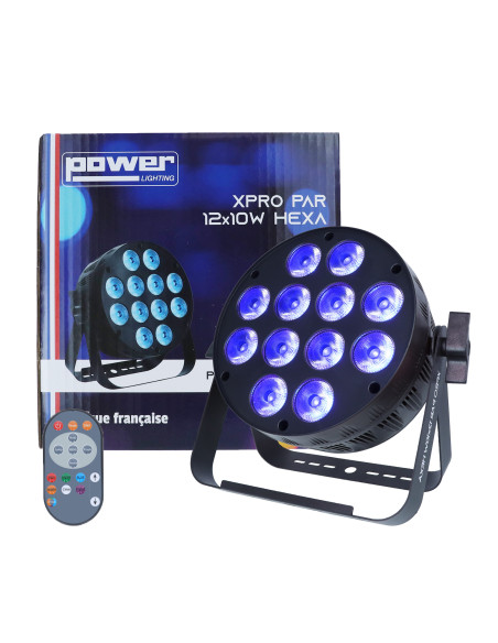 Power Lighting - XPRO-PAR-12x10W-HEXA - Terre de Son