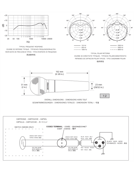 Pack SM58 + Câble XLR + pied perche