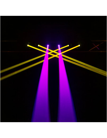 Evolite - Pack LASER Bar 6X1000 RGB (la paire) + Flight case - Terre de Son
