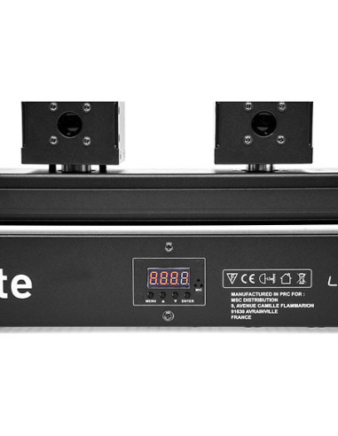 Evolite - Pack LASER Bar 6X400 RGB (la paire) + Flight case - Terre de Son