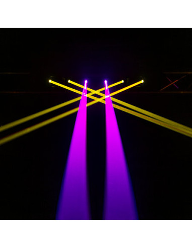 Evolite - Pack LASER Bar 8X500 Red (la paire) + Flight case