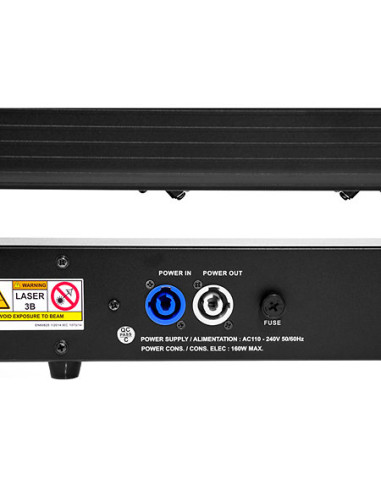 Evolite - Pack LASER Bar 8X500 Red (la paire) + Flight case