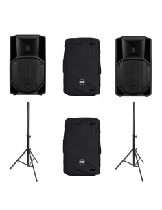 PACK 2 RCF 712 + 2 HOUSSES + 2 PIEDS D'ENCEINTES - TERRE DE SON