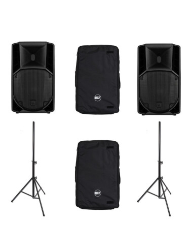 PACK 2 RCF 712 + 2 HOUSSES + 2 PIEDS D'ENCEINTES - TERRE DE SON