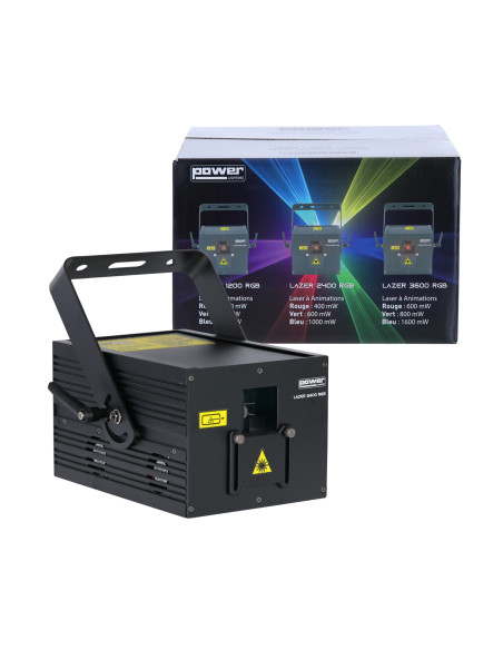 Power Lighting - LAZER-2400-RGB - Terre de Son