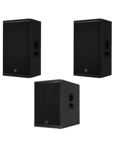 PACK RCF 2X NX -912-A + 1 SUB 15-AX - Terre de Son Recto