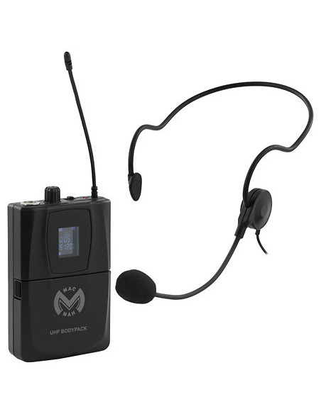 Mac Mah - Pack UHF 200 M + Micro serre-tête (la paire) - Terre de Son