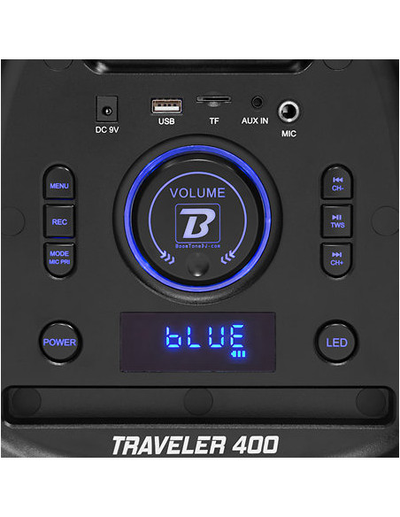 Boomtone DJ - Pack Traveler 400 + 2 Micros main sans fil Mac Mah -  Terre de Son