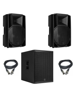 PACK RCF 2X NX 910-A + 1 SUB 708-AS MK3 + 2X XLR Femelle  XLR Mâle de 10M