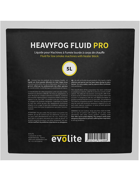 Evolite - HeavyFog Fluid PRO 5L - Terre de Son