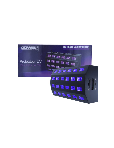 Power Lighting - UV PANEL 24X3W CURV MK2