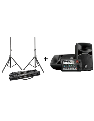 Pack Yamaha Stagepas 400BT + Pieds LS01 K Set - Terre de son