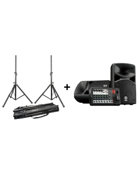 Pack Yamaha Stagepas 400BT + Pieds LS01 K Set - Terre de son