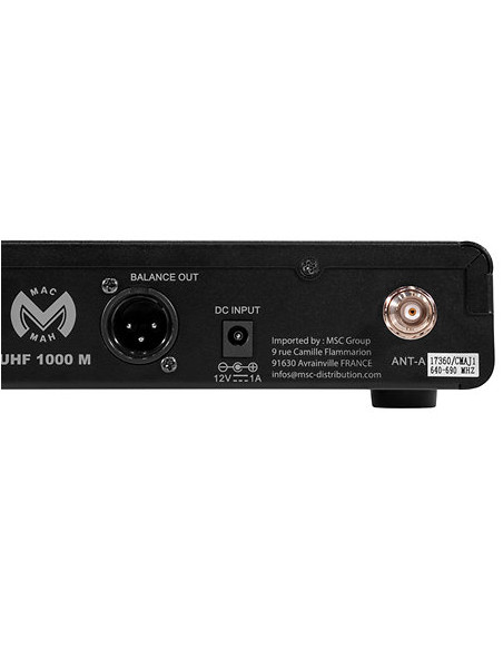 Mac Mah - UHF 1000 M + UHF 1000 Bodypack - Terre de Son