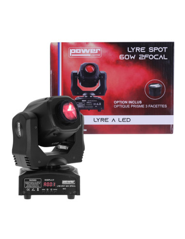 Power Lighting - LYRE SPOT 60W 2FOCAL - Terre de Son