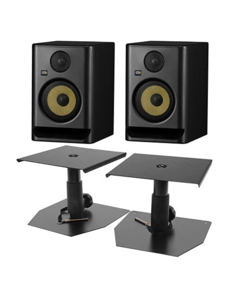 Krk - Pack Rokit RP5 G5 (la paire) + Supports Bas - Terre de Son
